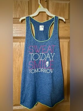 The North Face Women's Heather Navy Tank Top Large